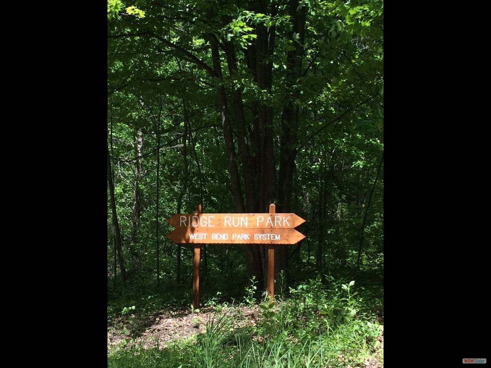 Ridge Run Park sign